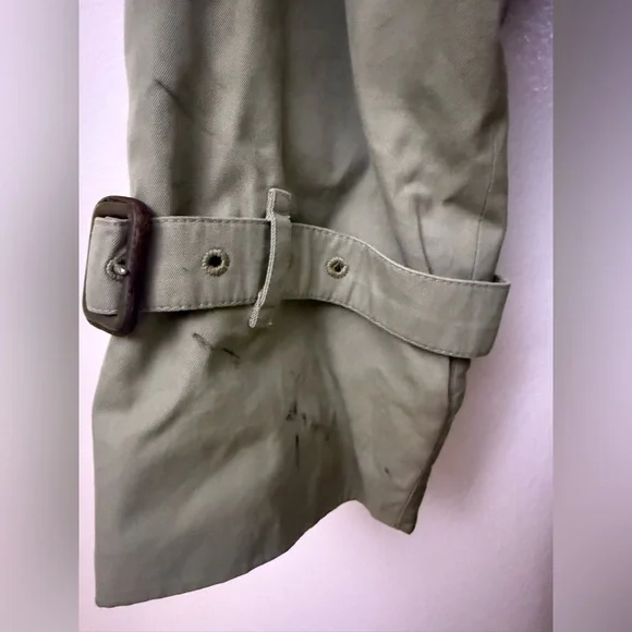 VTG 80’s Burberrys Trench Coat Full Removable Lining Nova Women’s 14 Extra Long - Picture 10 of 16